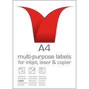 ValueX Multipurpose Label 105x58mm 10 Per A4 Sheet White (Pack 100 Labels)