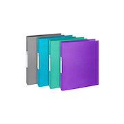 Teksto Ringbinder 2 Ring 30mm Capacity A4 Assorted Colours (Pack 10) 54650E