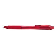 Pentel Energel X Gel Retractable Gel Rollerball Pen 0.7mm Tip 0.35mm Line Red (Pack 12) BL10.7-B