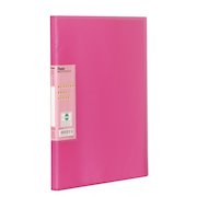 Pentel Recycology A4 Vivid Display Book 30 Pocket Pink (Pack 10)