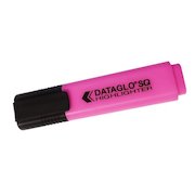 ValueX Flat Barrel Highlighter Pen Chisel Tip 1-5mm Line Pink (Pack 10)