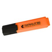 ValueX Flat Barrel Highlighter Pen Chisel Tip 1-5mm Line Orange (Pack 10)