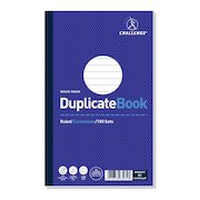 Challenge 210x130mm Duplicate Book Carbonless Ruled Taped Cloth Binding 100 Sets (Pack 5)
