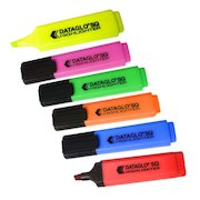 ValueX Flat Barrel Highlighter Pen Chisel Tip 1-5mm Line Assorted Colours (Pack 8)