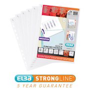 Elba Quick-in Punched Pocket Polypropylene Top-opening 70 Micron A4 Clear