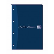Oxford My Notes A4 Refill Pad Ruled 160 Pages Dark Blue (Pack 5)