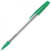 ValueX White Box Ballpoint Pen 1.0mm Tip 0.7mm Line Green (Pack 50)