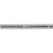 ValueX Plastic Shatter Resistant Ruler 30cm Clear