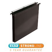 Elba Polypro Ultimate Foolscap Suspension File Polypropylene 30mm Base Black (Pack 25)100330372