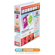 Elba Panorama Presentation Ring Binder Polypropylene 4 D-Ring A4 40mm Rings White (Pack 10) 400001300