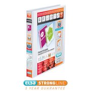 Elba Panorama Presentation Ring Binder Polypropylene 4 D-Ring A4 Plus 25mm Rings White (Pack 10) 400001391
