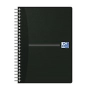 Oxford Office Notebook Wirebound Soft Cover 90gsm Smart Ruled 180pp A5 Black