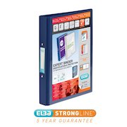 Elba Vision Ring Binder A4 30mm Spine 25mm Capacity 2 O-Ring Blue 100080886
