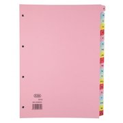 Elba Indices A4 A-Z 20 Part Coloured Card 400021450