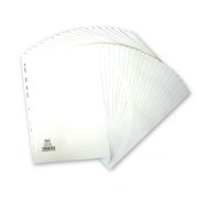 Elba Divider A4 20 Part White Card 400007500
