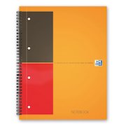 Oxford International Wirebound Notebook A4+ Perforated 160 Pages Orange 100104036