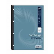 Cambridge Everyday Refill Pad A4 Card Cover Ruled With Margin 160 Pages (Pack 5) 100080234