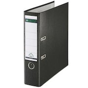 Leitz 180 Lever Arch File Polypropylene A4 80mm Spine Width Black (Pack 10) 10101095