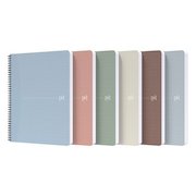 Oxford Office Wirebound Notebook My Rec Up  A4 Ruled 180 Pages Assorted (Pack 5) 400154144