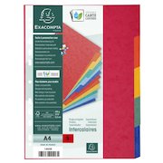 Exacompta Divider 5 Part A4 225gsm Pressboard Assorted Colours