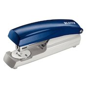 Leitz 5500 Half Strip Stapler Plastic 30 Sheet Blue 55000035