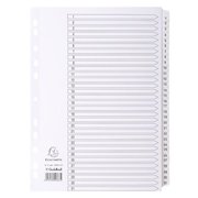 Exacompta Index 1-31 A4 160gsm Card White with White Mylar Tabs