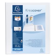 ValueX Presentation Ring Binder PVC 4 D-Ring A4 25mm Rings White (Pack 10)