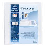 Exacompta Presentation Ring Binder Polypropylene 4 D-Ring A4 Plus 50mm Rings White (Pack 10)