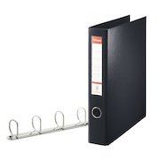 Esselte Standard Ring Binder Polypropylene 4 D-Ring A4 40mm Rings Black 82407