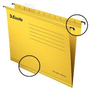 Esselte Classic Foolscap Suspension File Board 15mm V Base Yellow (Pack 25) 90335