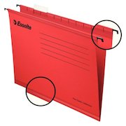 Esselte Classic Foolscap Suspension File Board 15mm V Base Red (Pack 25) 90336