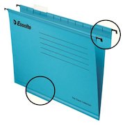 Esselte Classic A4 Suspension File Board 15mm V Base Blue (Pack 25) 90311