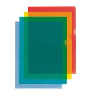 Esselte Cut Back Folder Polypropylene A4 105 Micron Blue (Pack 100) 54837