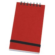 Silvine 76x127mm Wirebound Pressboard Cover Notebook 192 Pages Red (Pack 12)