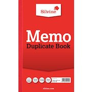 Silvine 210x127mm Duplicate Memo Book Carbon Ruled 1-100 Taped Cloth Binding 100 Sets (Pack 6)