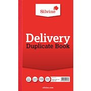 Silvine 210x127mm Duplicate Delivery Book Carbon Ruled 1-100 Taped Cloth Binding 100 Sets (Pack 6)