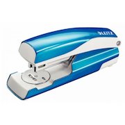 Leitz WOW Half Strip Stapler Metal 30 Sheet Blue 55021036