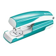 Leitz WOW Half Strip Stapler Metal 30 Sheet Ice Blue 55021051