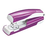 Leitz WOW Half Strip Stapler Metal 30 Sheet Purple 55021062