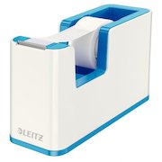 Leitz WOW Dual Colour Tape Dispenser for 19mm Tapes White/Blue 53641036