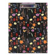 Pukka Bloom A4 Padfolio Black Floral With Matching Refill Pad 9581-BLM