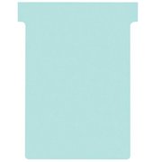 Nobo T-Cards 160gsm Tab Top 15mm W93x Bottom W80x Full H120mm Size 3 Light Blue