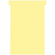 Nobo T-Cards 160gsm Tab Top 15mm W123x Bottom W112x Full H178mm Size 4 Yellow