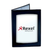Rexel Clearview A4 Display Book 12 Pocket Black 10300BK