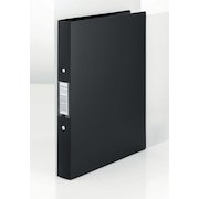 Rexel Budget Ring Binder Polypropylene 2 O-Ring A4 25mm Rings Black (Pack 10)