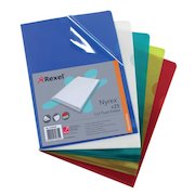 Rexel Nyrex Folder Cut Flush A4 Assorted