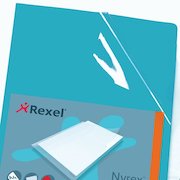 Rexel Nyrex Folder Cut Flush A4 Green
