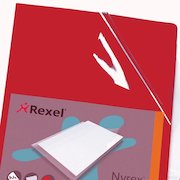 Rexel Nyrex Folder Cut Flush A4 Red