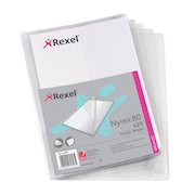 Rexel Nyrex Single Wallet with Vertical Inside Pocket A4 Clear