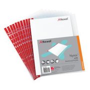 Rexel Nyrex Reinforced Multi Punched Pocket Polypropylene A4 55 Micron Side Opening Pocket Clear (Pack 25) 12263